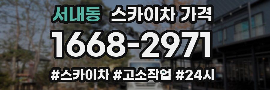 서내동 스카이차 가격