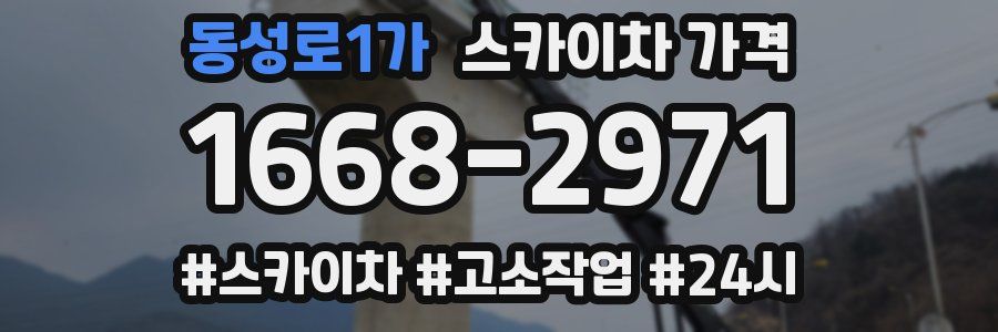 동성로1가 스카이차 가격