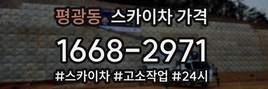 평광동 스카이차 가격