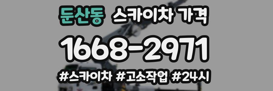 둔산동 스카이차 가격