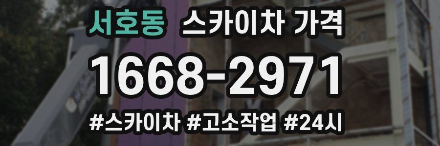 서호동 스카이차 가격