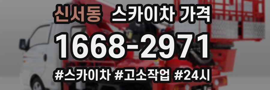 신서동 스카이차 가격