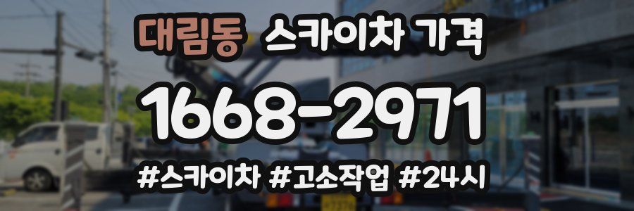 대림동 스카이차 가격