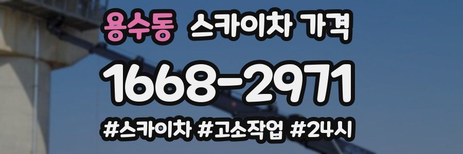 용수동 스카이차 가격