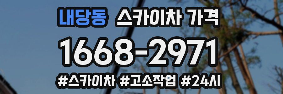 내당동 스카이차 가격