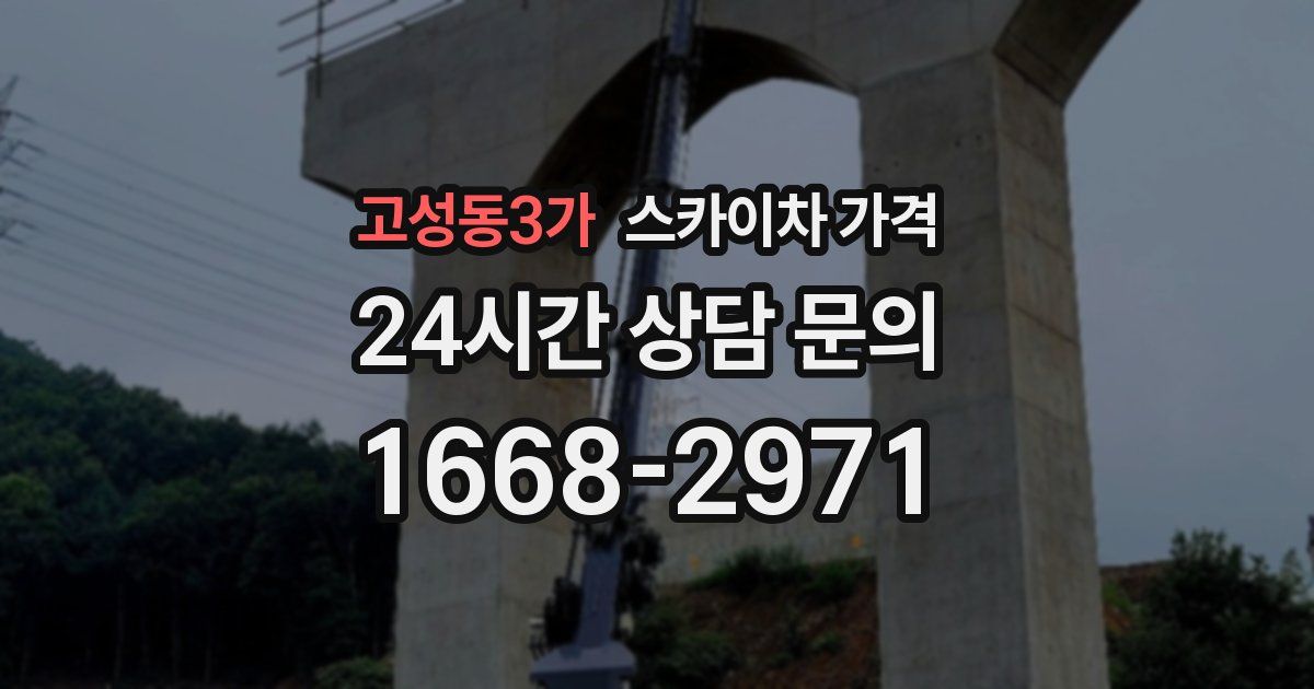 고성동3가 스카이차 가격