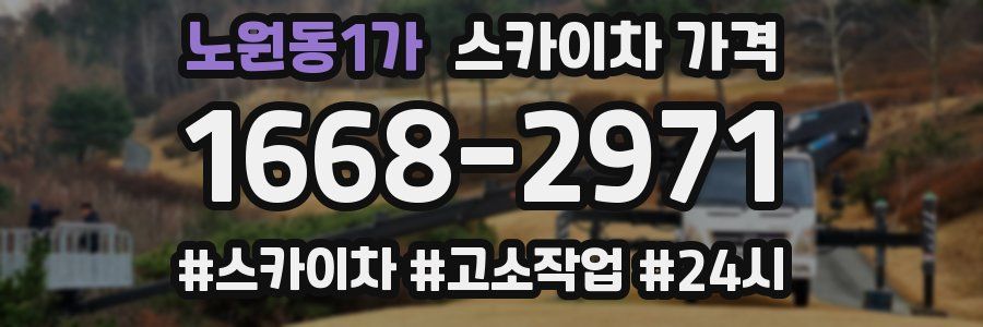 노원동1가 스카이차 가격