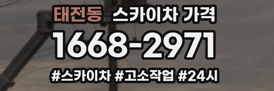 태전동 스카이차 가격