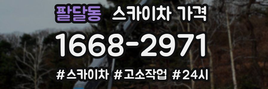 팔달동 스카이차 가격