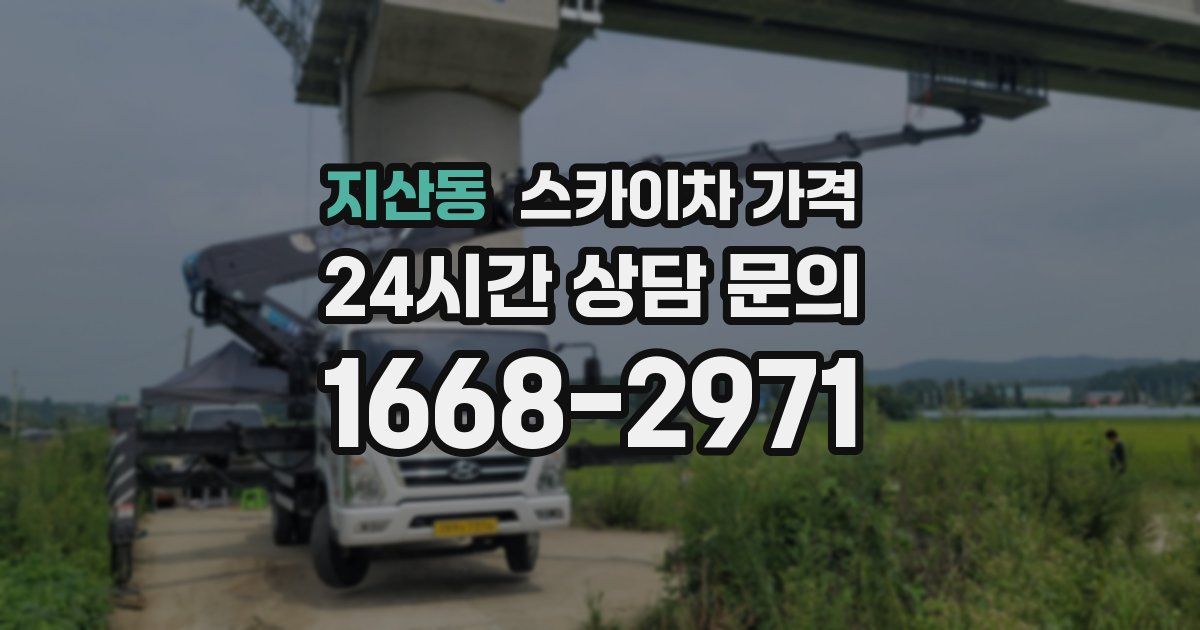 지산동 스카이차 가격