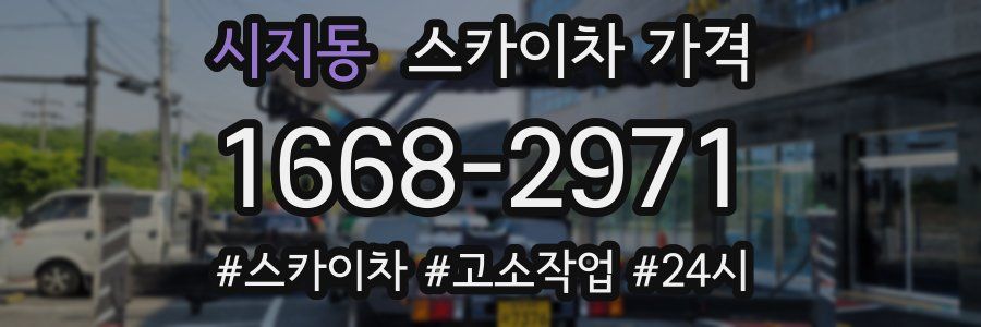 시지동 스카이차 가격