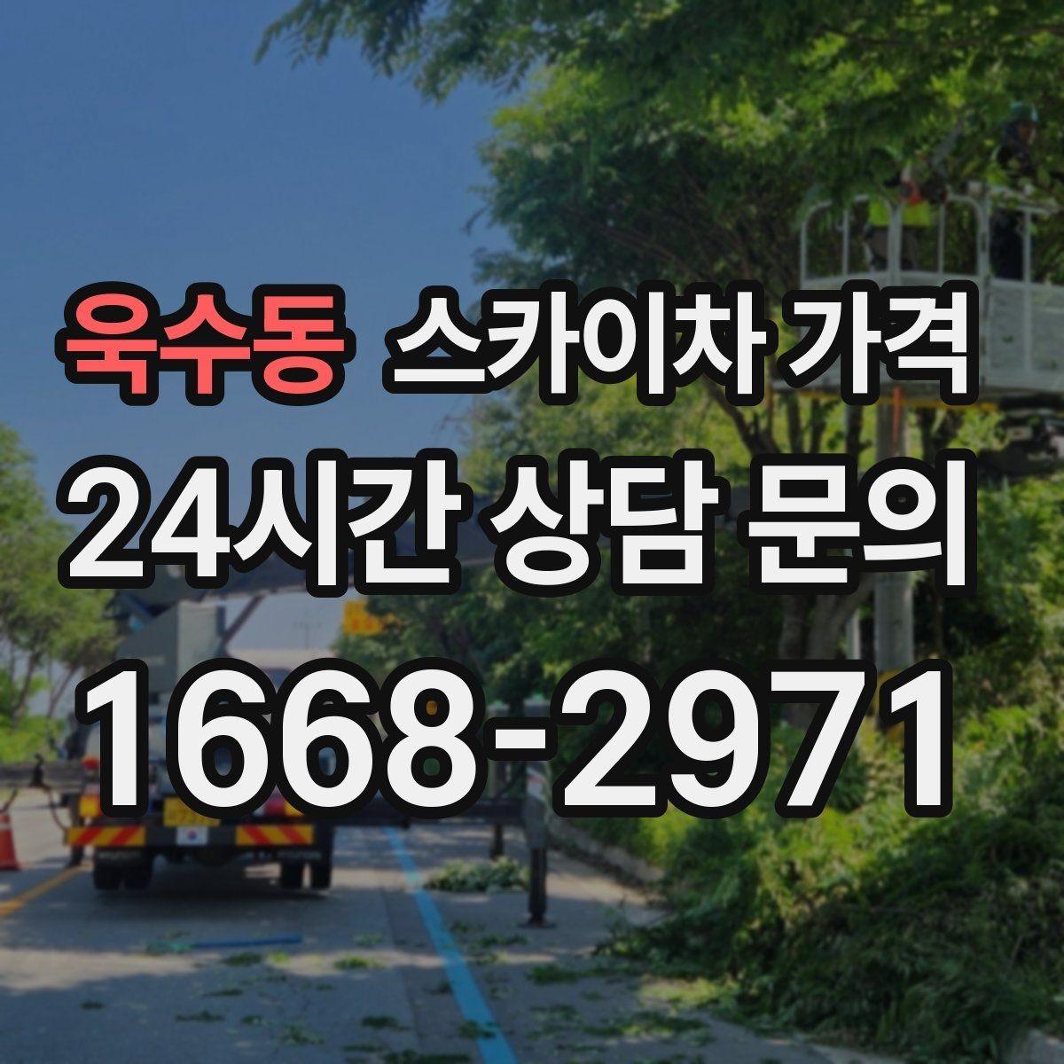 욱수동 스카이차 가격 안전 펜스·통제 구역이 필요한 경우