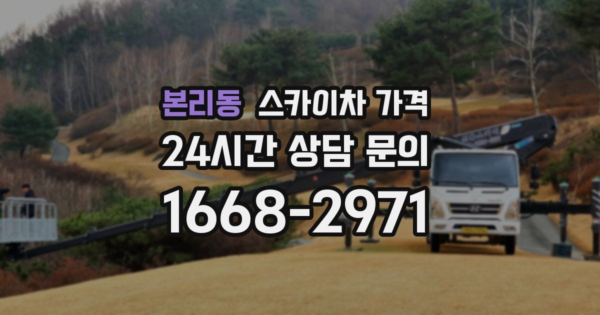 본리동 스카이차 가격