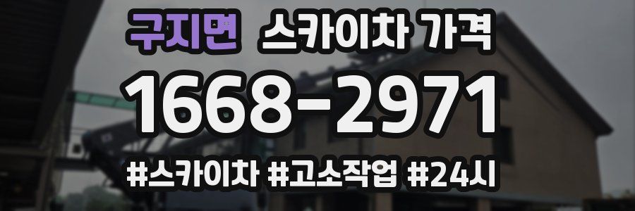 구지면 스카이차 가격