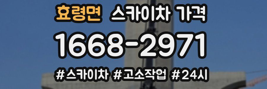 효령면 스카이차 가격