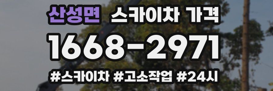 산성면 스카이차 가격