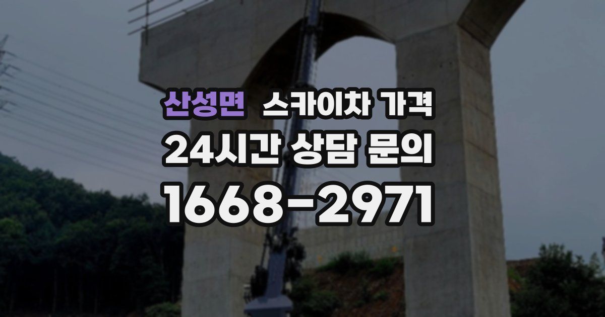 산성면 스카이차 가격