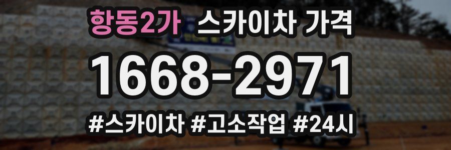 항동2가 스카이차 가격