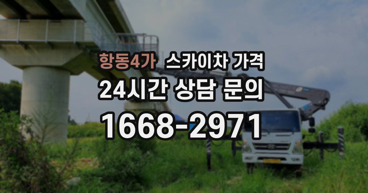 항동4가 스카이차 가격
