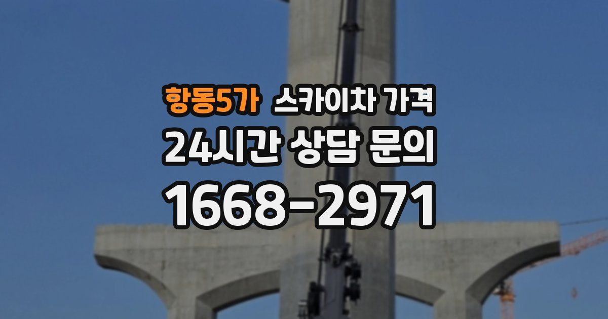 항동5가 스카이차 가격
