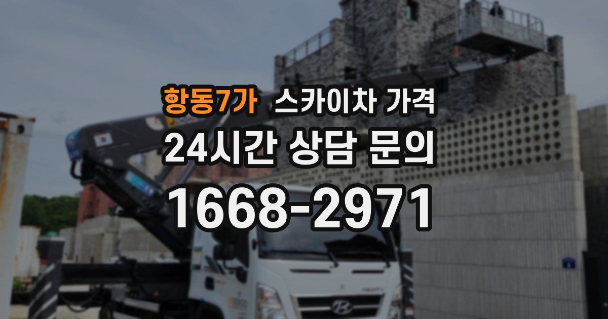 항동7가 스카이차 가격