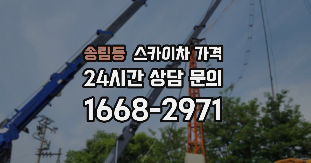 송림동 스카이차 가격