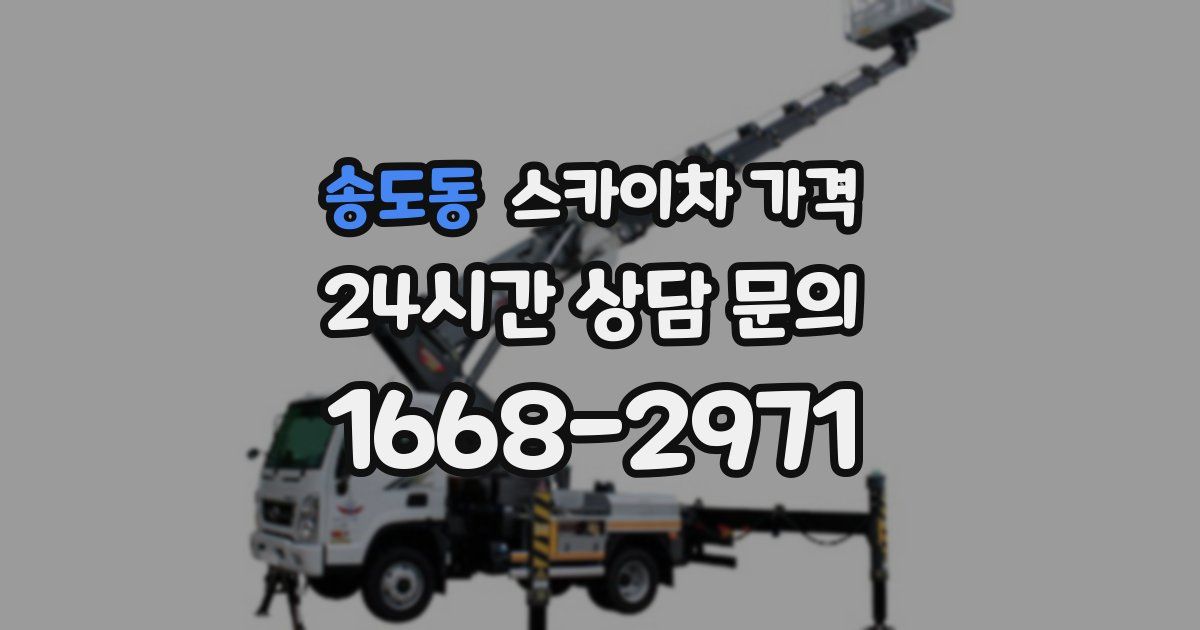 송도동 스카이차 가격