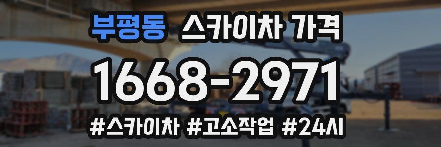 부평동 스카이차 가격