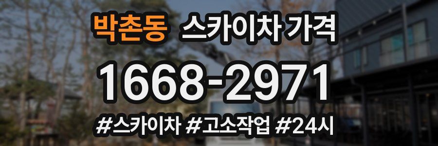 박촌동 스카이차 가격