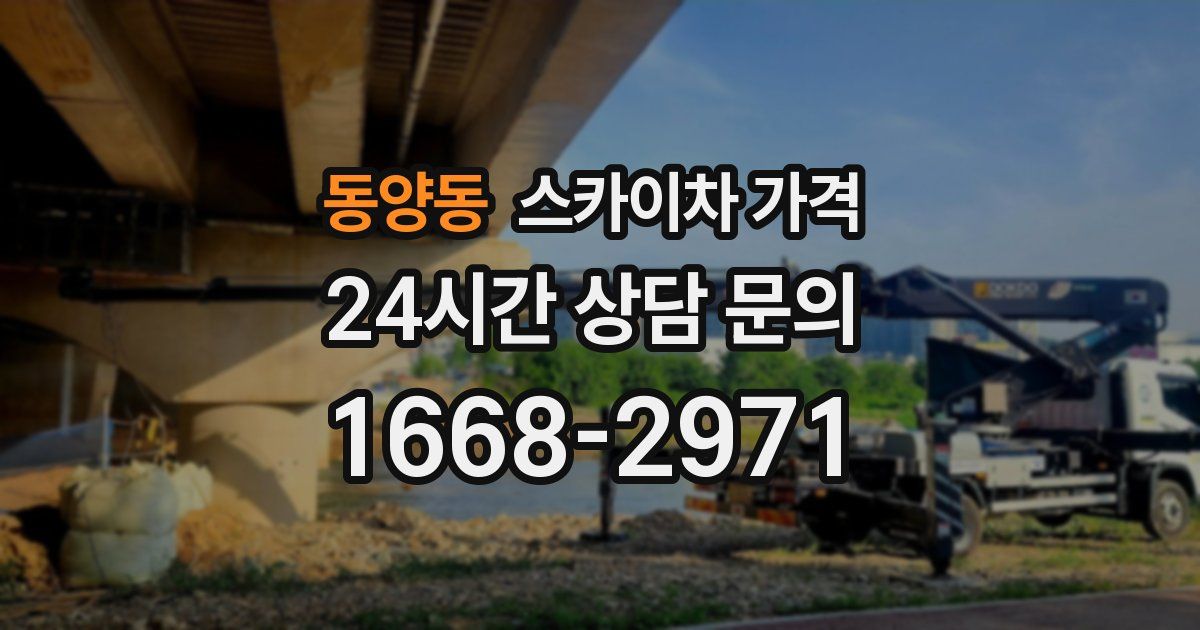 동양동 스카이차 가격