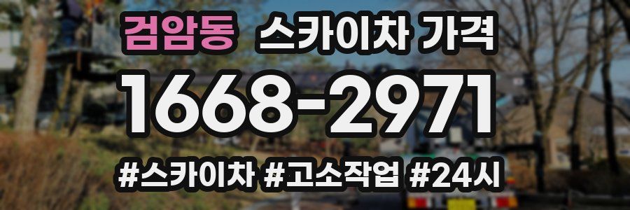 검암동 스카이차 가격