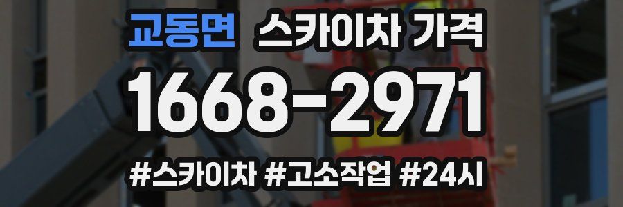 교동면 스카이차 가격