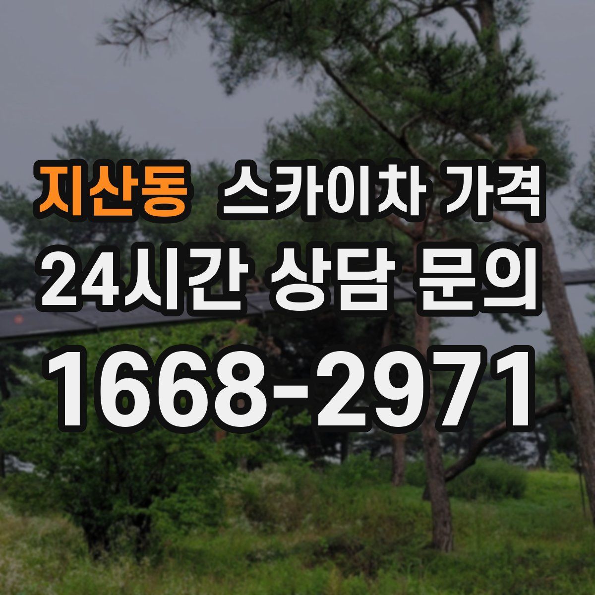 지산동 스카이차 가격