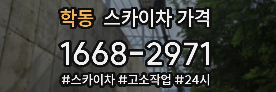 학동 스카이차 가격