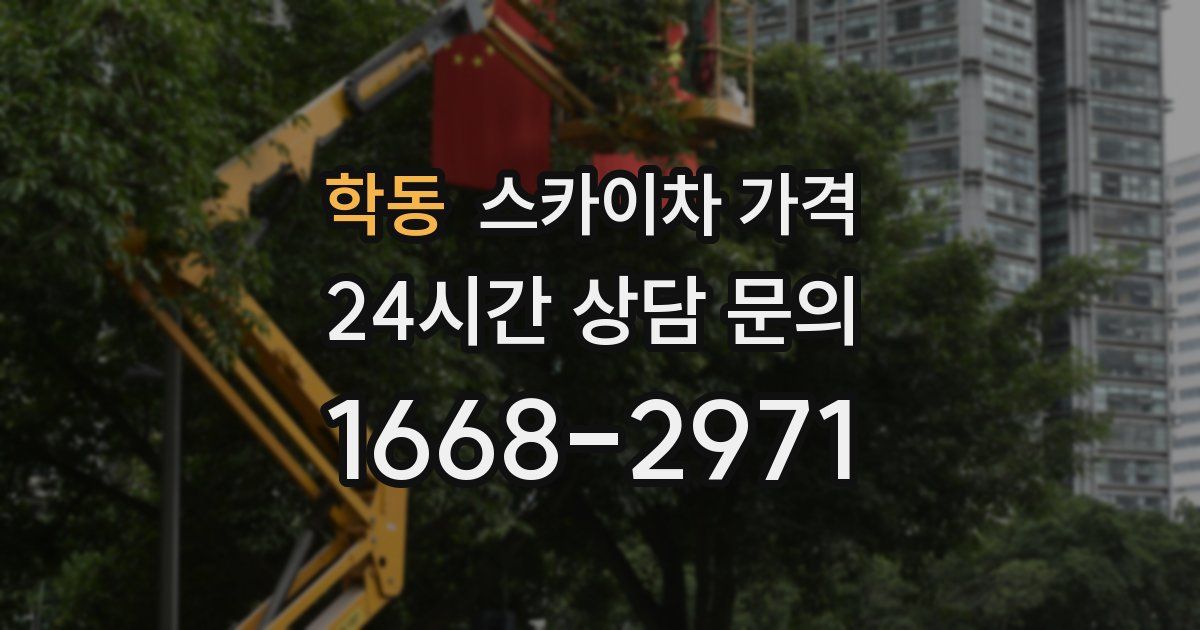 학동 스카이차 가격