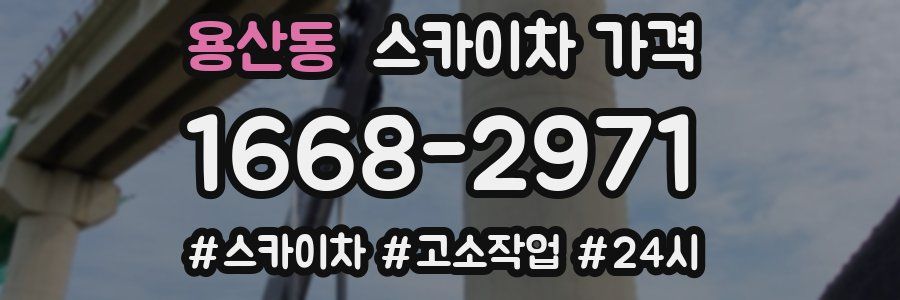 용산동 스카이차 가격