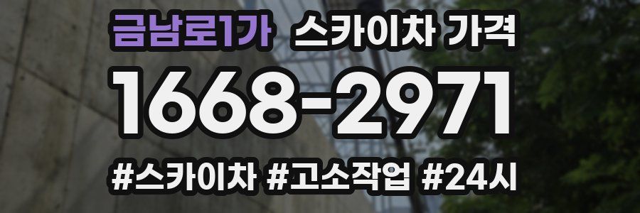 금남로1가 스카이차 가격