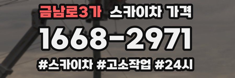 금남로3가 스카이차 가격