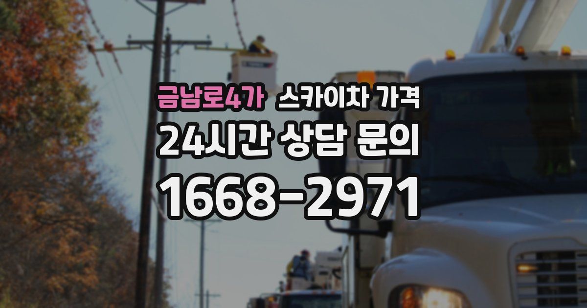 금남로4가 스카이차 가격