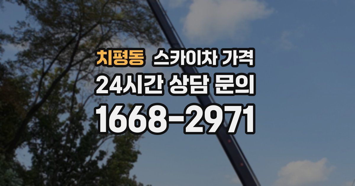 치평동 스카이차 가격