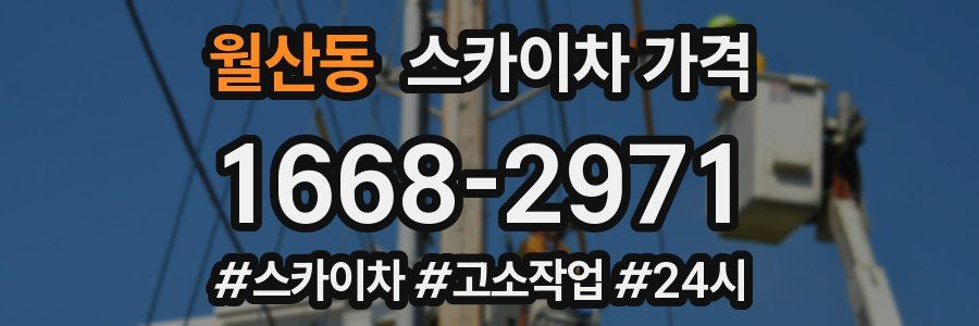 월산동 스카이차 가격