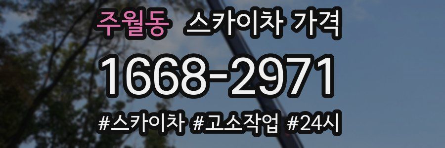 주월동 스카이차 가격