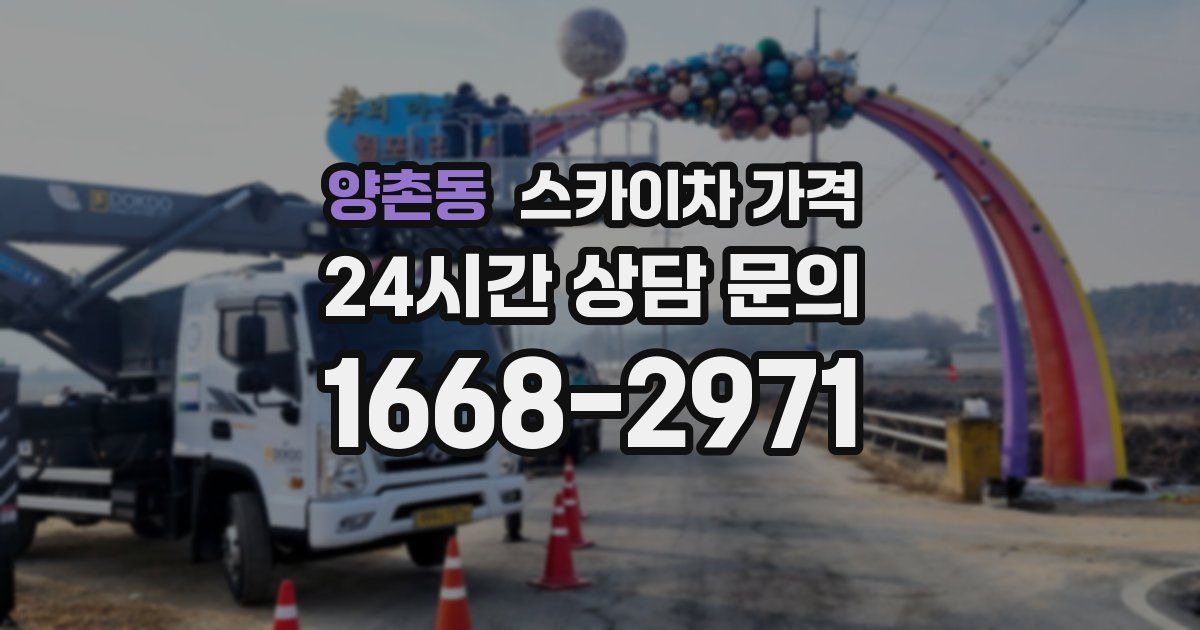 양촌동 스카이차 가격