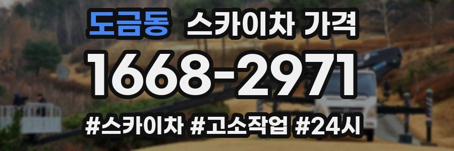 도금동 스카이차 가격