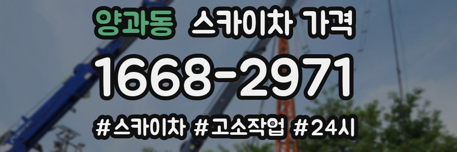 양과동 스카이차 가격