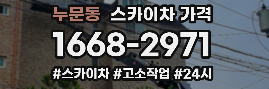 누문동 스카이차 가격