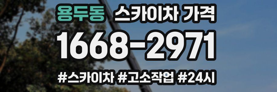 용두동 스카이차 가격