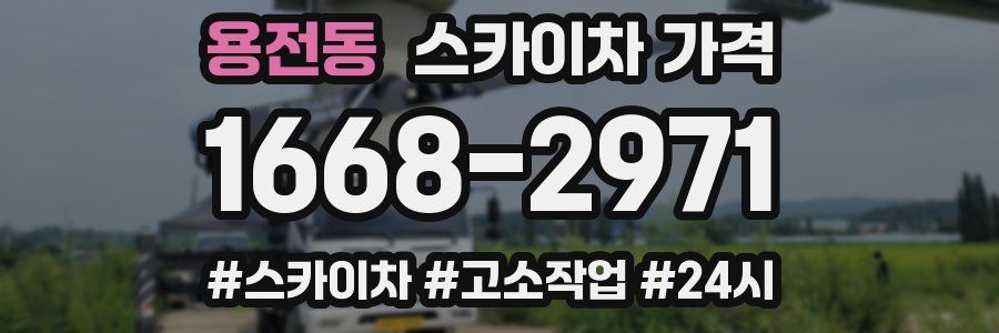 용전동 스카이차 가격