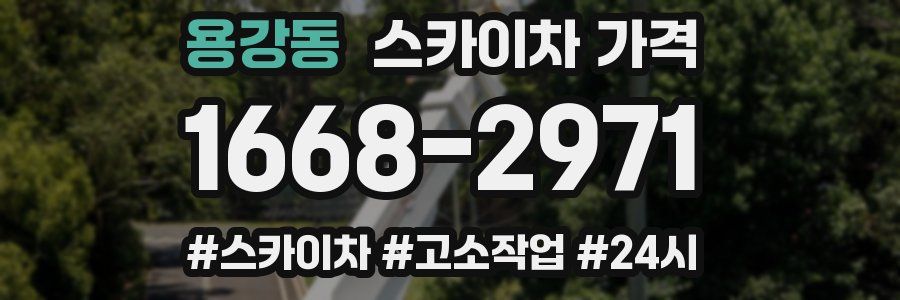 용강동 스카이차 가격