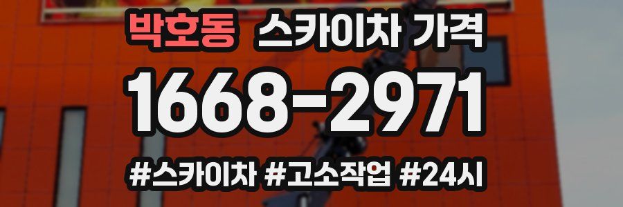 박호동 스카이차 가격